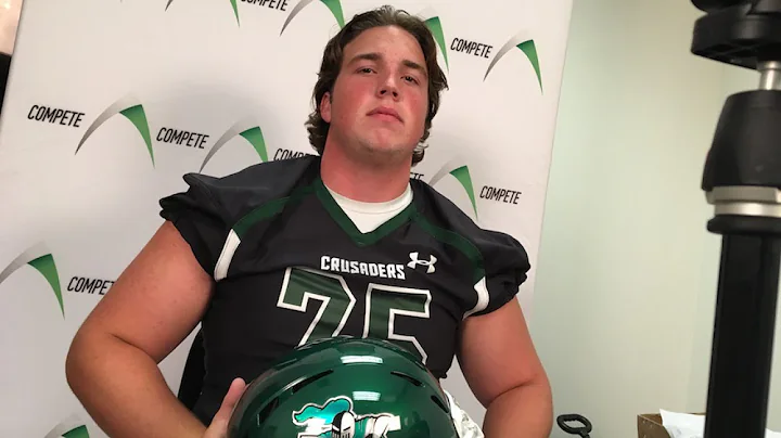 Calvin Wolfe, Tampa Catholic 2017 OL loves his QB ...