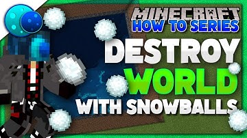 How To Make A Snowball Grenade Using Commands! On Minecraft Bedrock Edition!