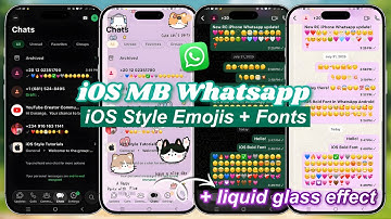 iOS MB Whatsapp | iOS Style & Emojis on Android + Liquid Glass Effect 