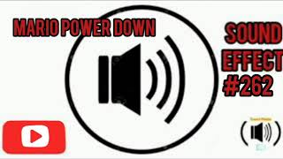 Mario Power Down Sound Effect With Download