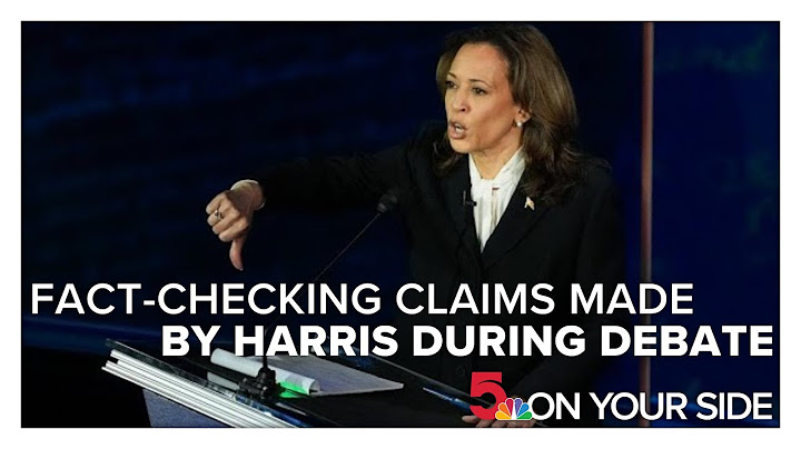 Fact-checking claims made by Vice President Kamala Harris during Tuesday's presidential debate