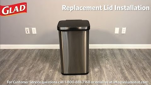 Glad Motion Sensor Trash Can Lid Installation