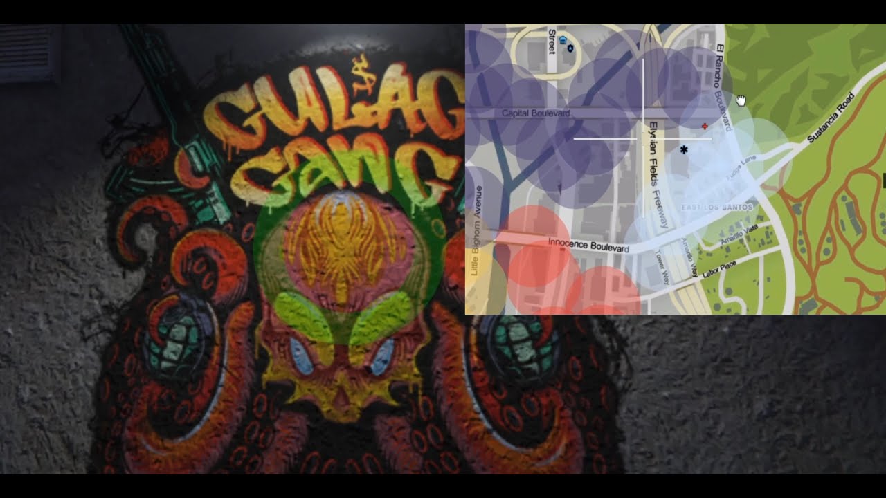 Gulag Gang place Spray 33 finishing the Wall