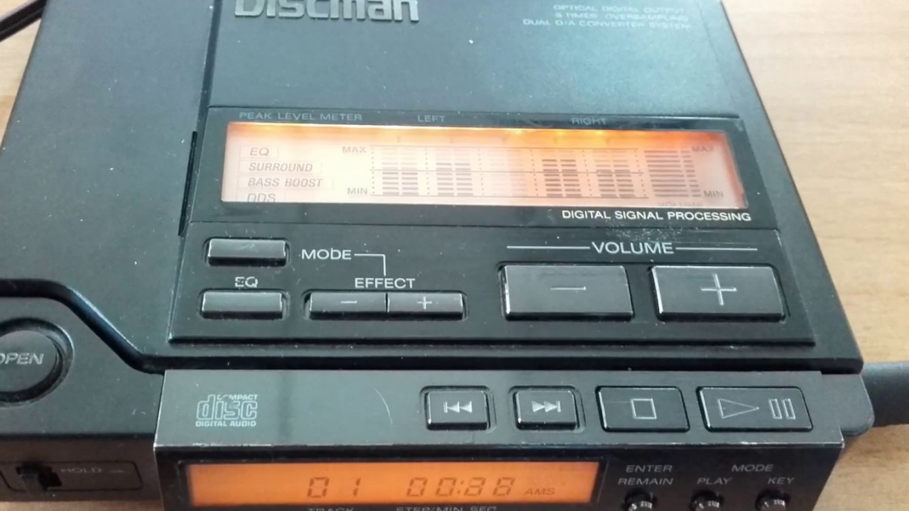 Vintage Walkman Sony D-Z555 Discman CD Player - YouTube