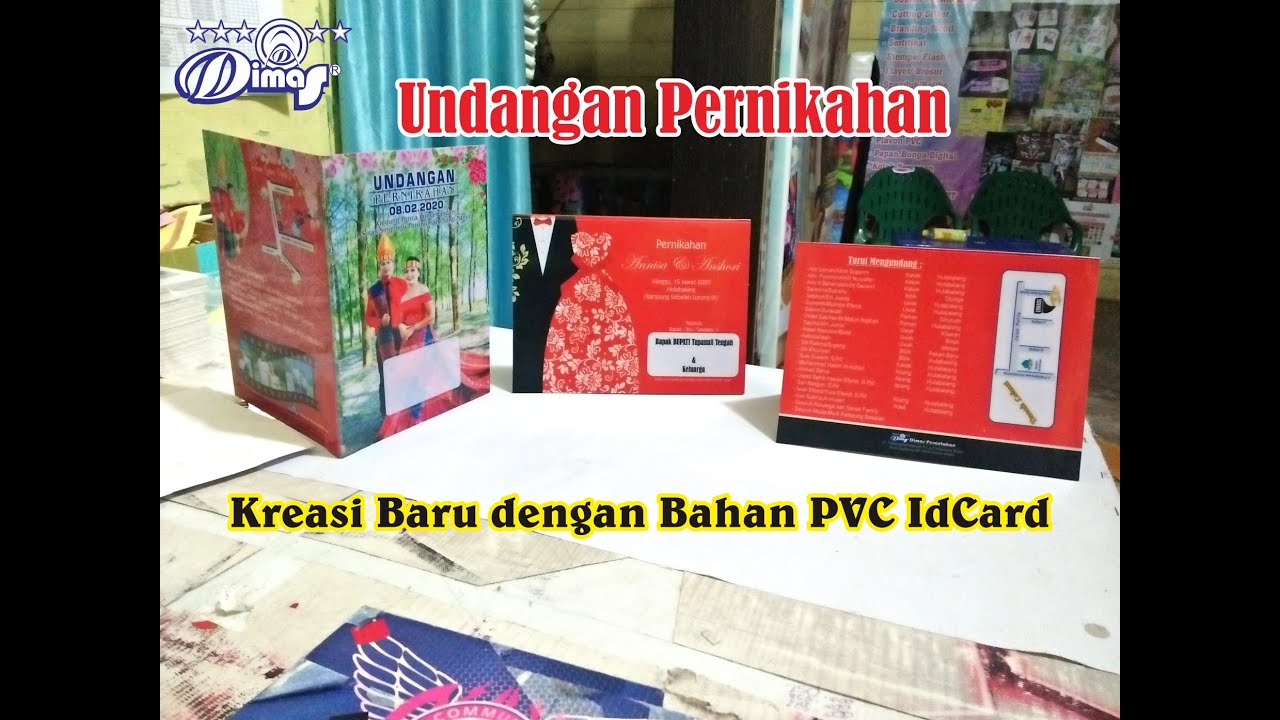 Desain  Undangan  PVC IdCard YouTube