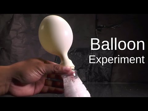 Blowing balloons with Baking Soda & Vinegar (Science Project)