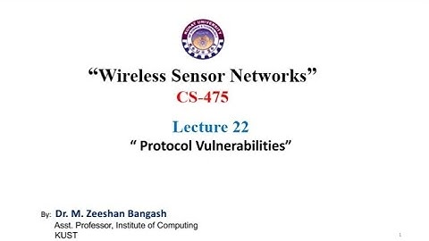Lecture 22:Protocol Vulnerabilities