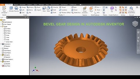 Bevel Gear Design in inventor 3d drawings tutorials || Inventor 3d Cad practice || Gear design 3d