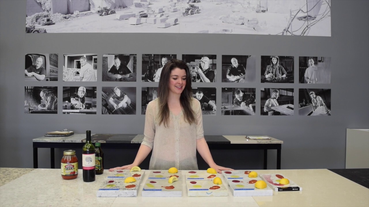 Stone Countertop Staining And Etching Experiment