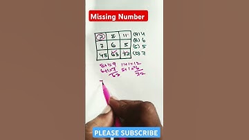 Reasoning Trick to find the Missing Number #maths
