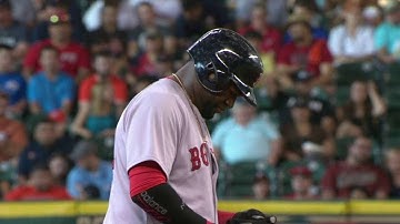 BOS@HOU: Papi opens the scoring with an RBI double