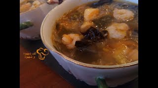 لعشاق المطبخ الأسيوي الحساء الصيني اللذيذ سريع و سهل التحضير –Soupe Chinoise  –