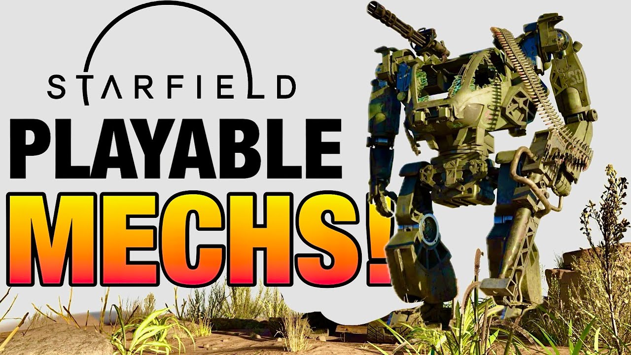 THEY'RE ADDING PLAYABLE MECHS TO STARFIELD First mech gameplay