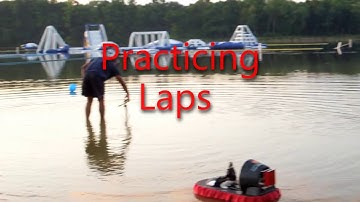 JVR R/C Hovercraft "Practicing Laps"