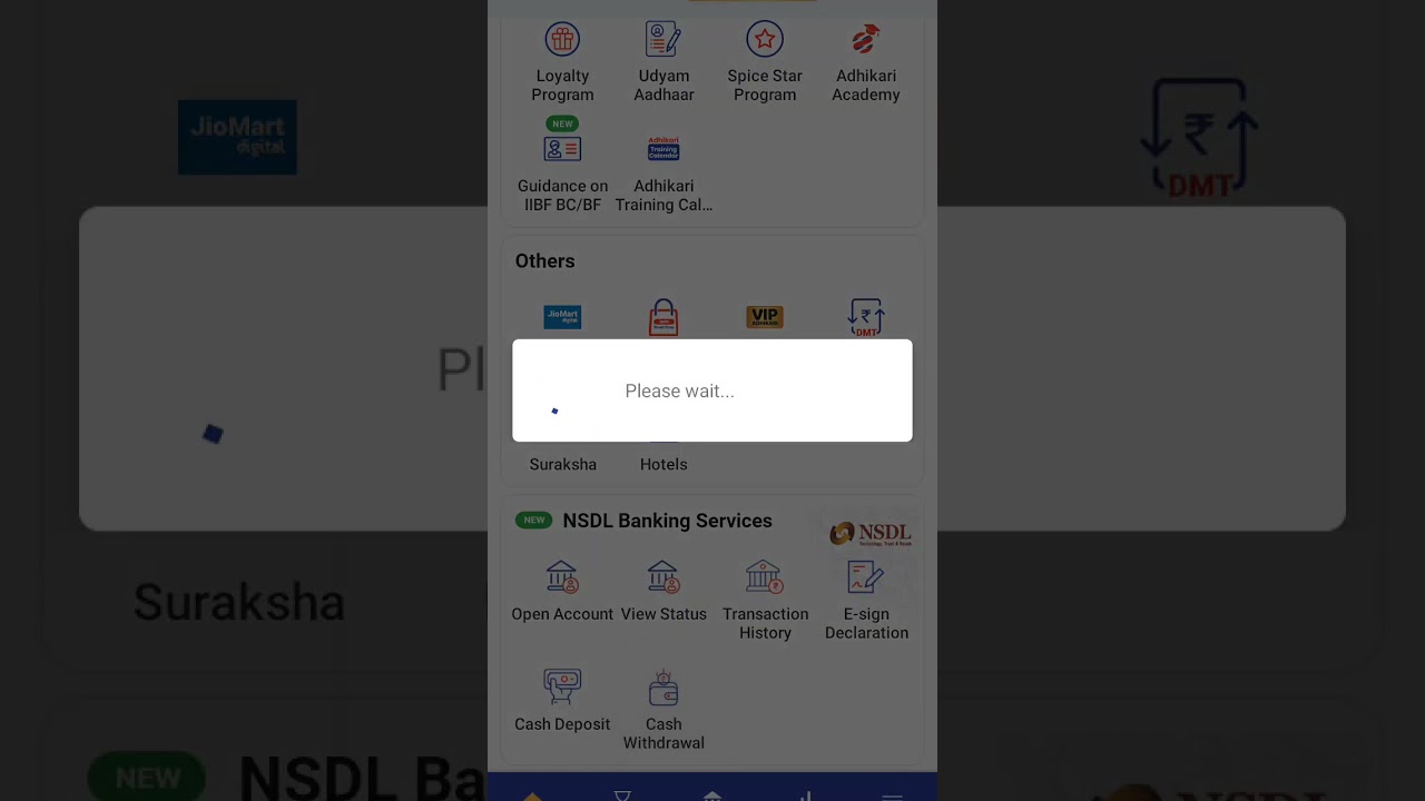 Spice money nsdl cash withdrawal option show Register mobile number 