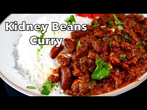 HEALTHY RED KIDNEY BEAN CURRY VEGAN  RAJMA MASALA   