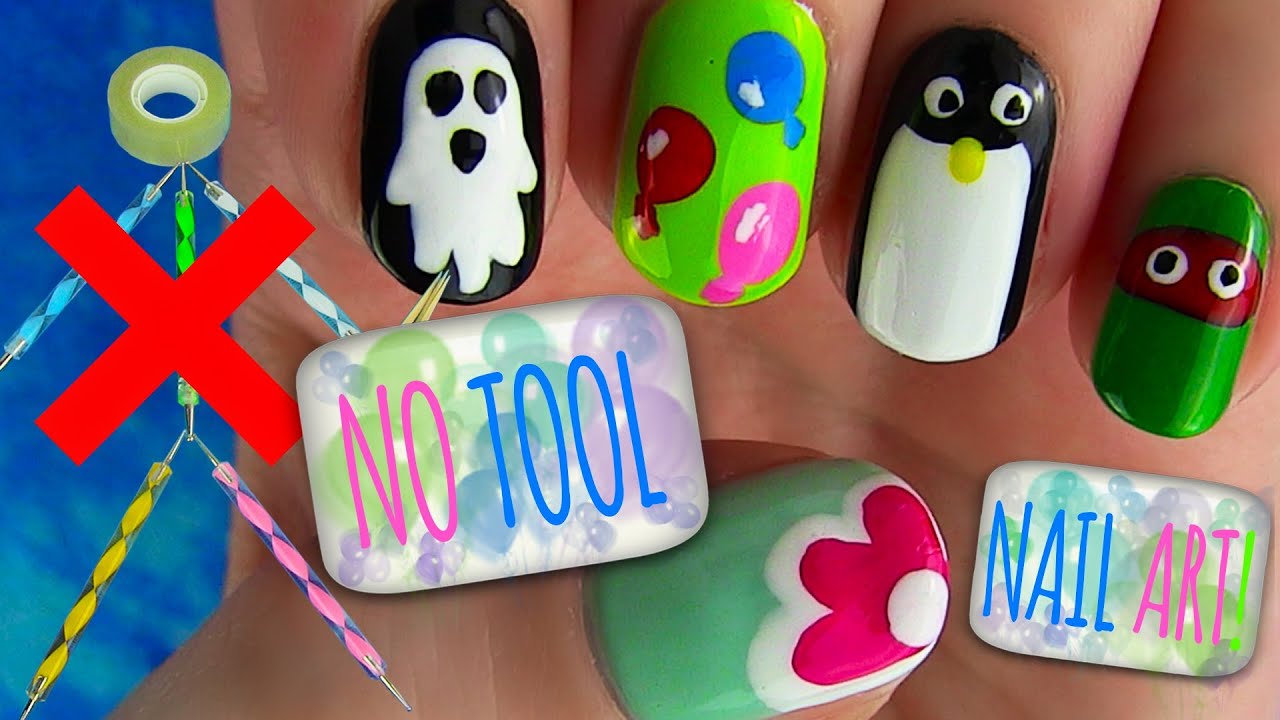 10. No Tool Nail Art for Lazy Days - wide 9