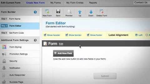 See how you can create your form in 1 minute