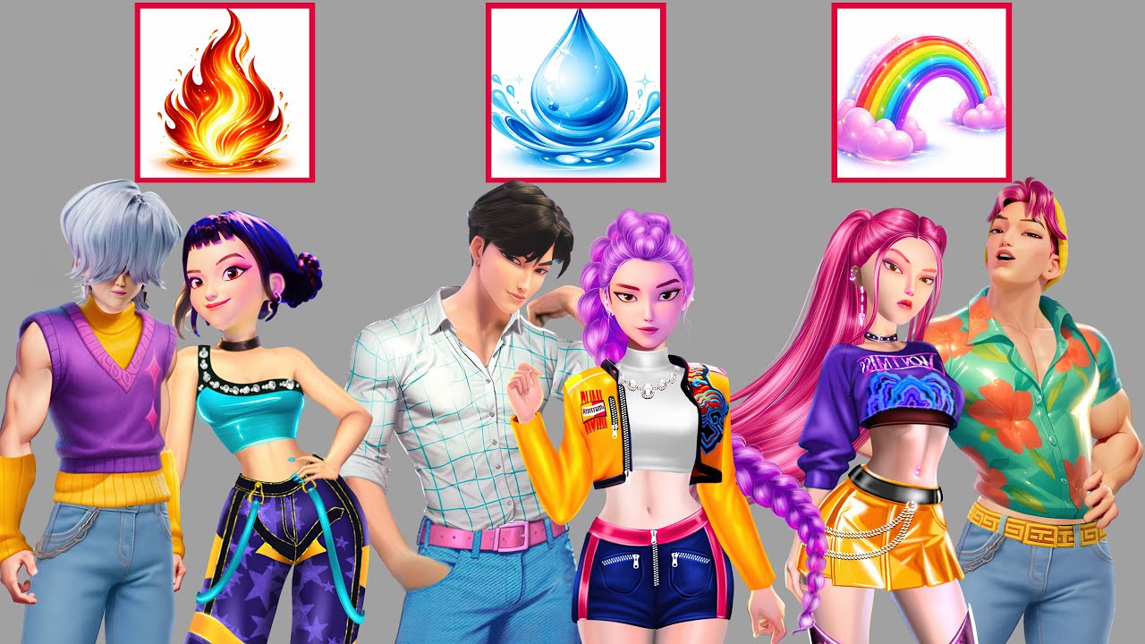Epic Glow Up! K-Pop Demon Hunters Elemental Fashion Transformation | Stars Wow