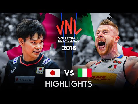 Видео: LEGENDARY MATCH | JAPAN vs ITALY | Men's VNL 2018