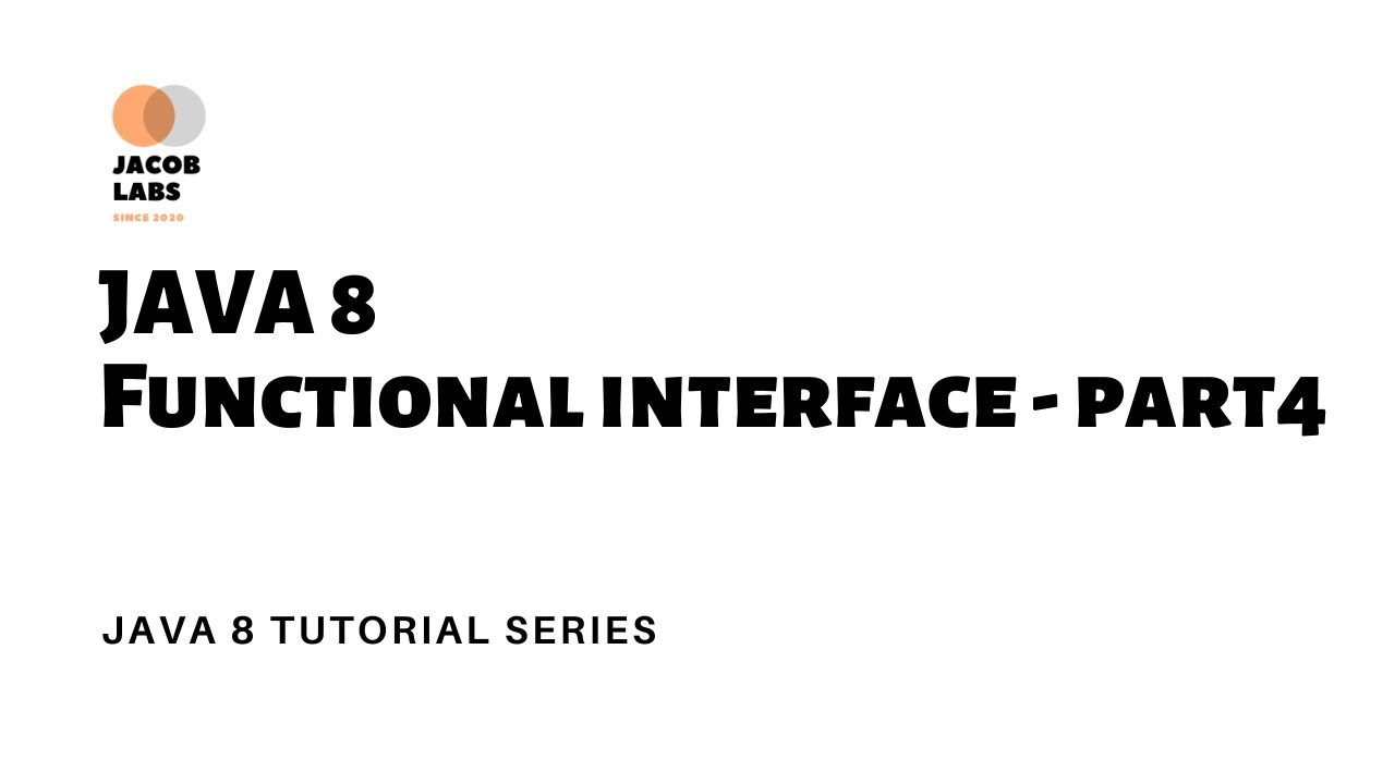 The 8 functions. Functional interface java.