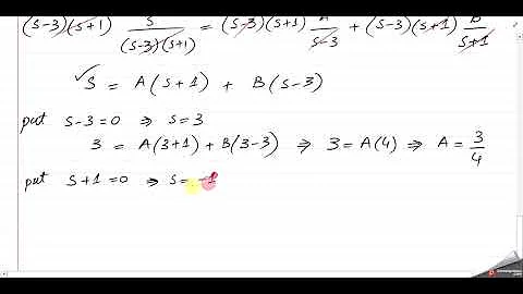 Inverse Laplace Transform using Partial Fractions
