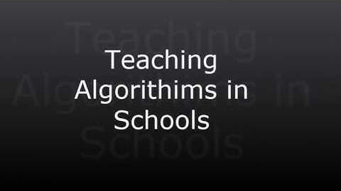 What is an Algorithm?