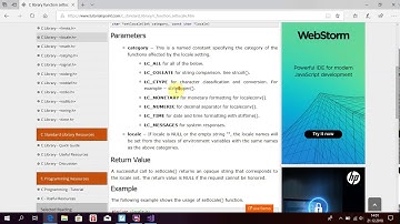 Locale Kütüphanesi  C