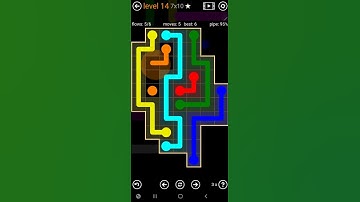 How To Solve Flow Free Amoeba Pack Level 14 7x10 Board Walk Through Solution Walkthrough