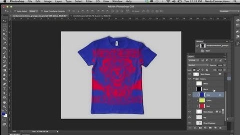 Grunge T-Shirt Designs Using Photoshop : Digital Imaging & Graphic Design