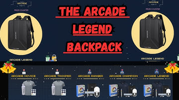 Biggest Swag Drop: The Arcade Legend Backpack In Legend Tier #arcade #google #goodies #swags #viral
