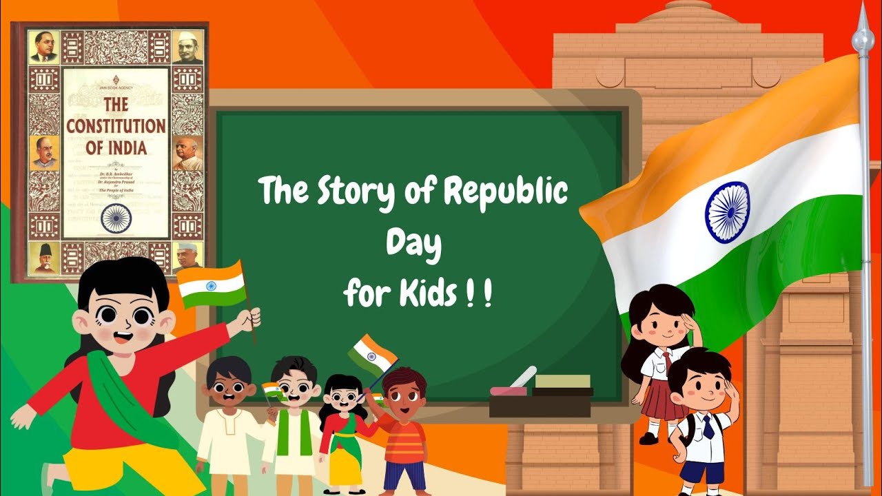 Republic Day for Kids: A Simple and Fun Story! 🥰📚| January 26: The Story Every Kid Should Know!  🇮🇳🎆