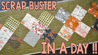 Creek Crossing | Half A Charm Pack Quilt Pattern | In A Day | Quick and Easy