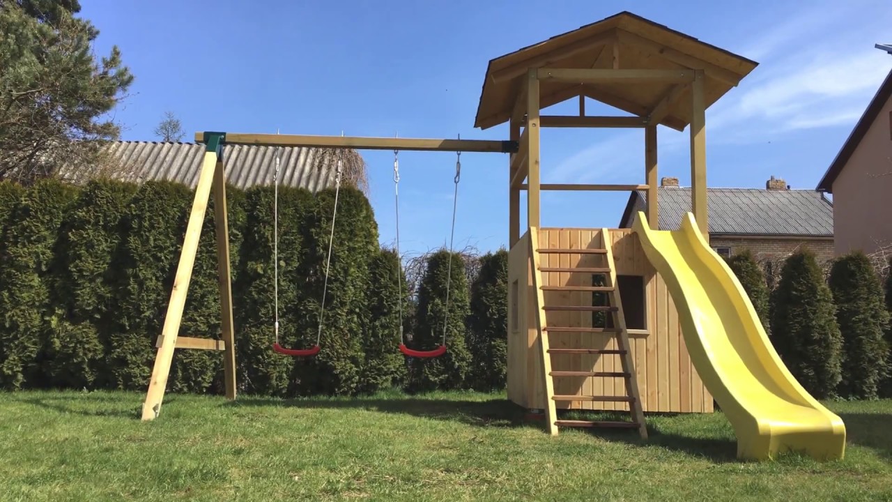 DIY Outdoor Kids Playground - YouTube