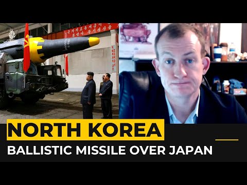 North korea fires ballistic missile over japan into pacific