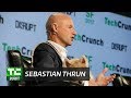 Sebastian Thrun and a Puppy Talk Education and Frontier Tech | Disrupt SF 2017