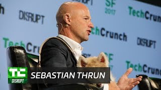 Sebastian Thrun and a Puppy Talk Education and Frontier Tech | Disrupt SF 2017