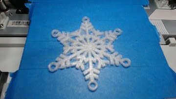 3d printed snowflake