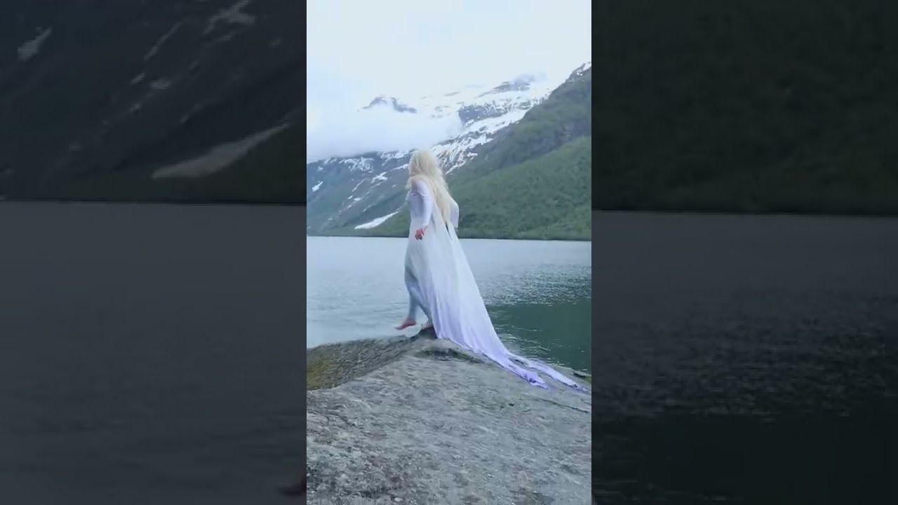 Wearing My Elsa Cosplay in Norway