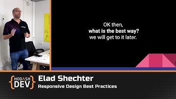 Responsive Design Best Practices with Elad Shechter (English)