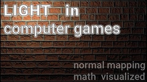 Lights in games. Normal Mapping Explanation