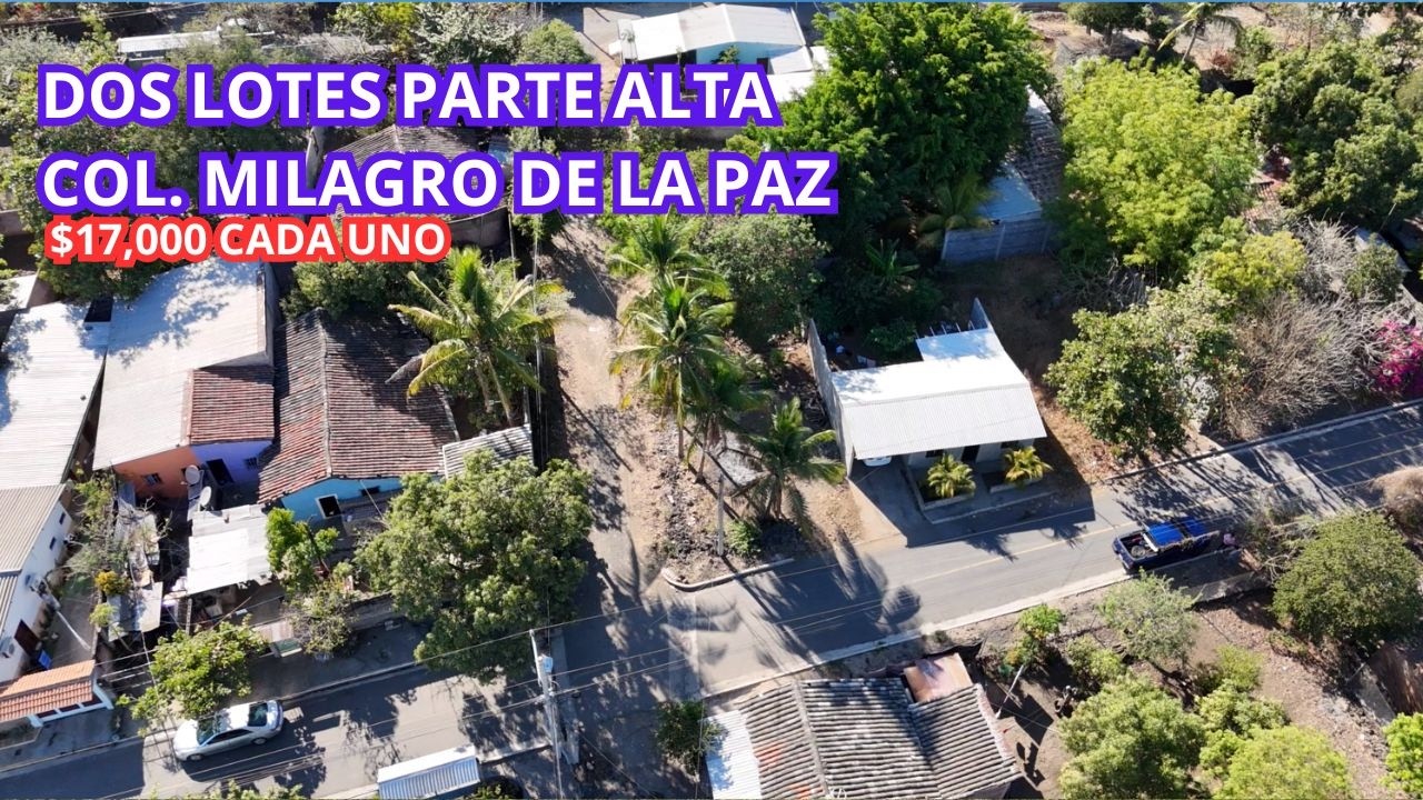 SE VENDEN DOS LOTES COL MILAGRO DE LA PAZ/PARTE ALTA/WSAPP: 7484 7480 -7903 2250 - 7281 1727