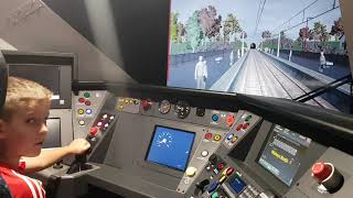 Azuma lner class 800/801 railway train driver test cab simulator.
