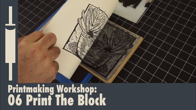 Linocut printmaking Tutorial 05: Preparing the Print Paper 