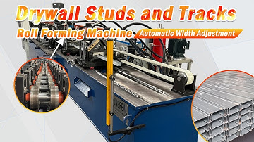 Drywall Studs and Tracks Making Machine with Automatic Width Adjustment