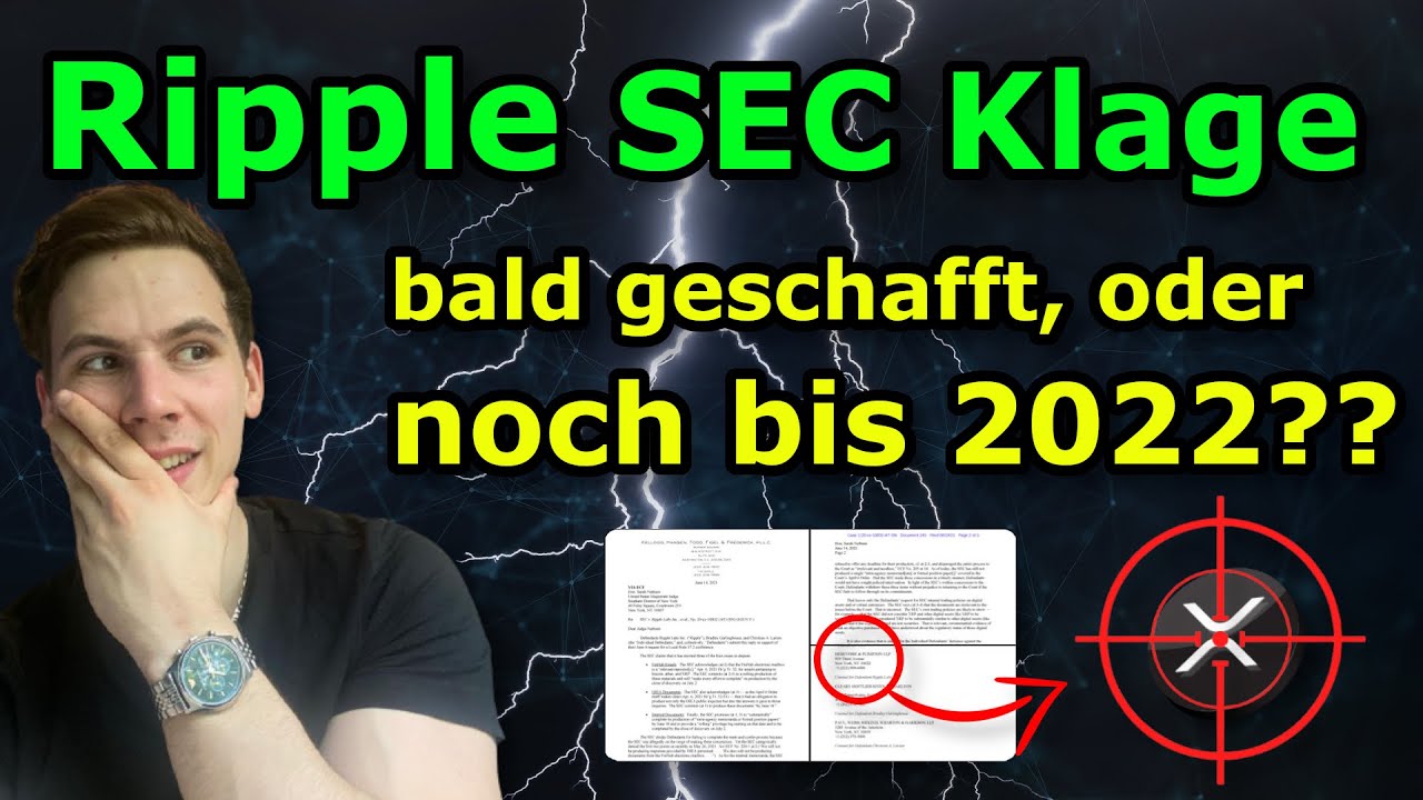 Ripple XRP SEC KLAGE NOCH EIN LANGER WEG ? DAS SOLLTE JEDER XRP INVESTOR WISSEN ! Kryptowährung XRP