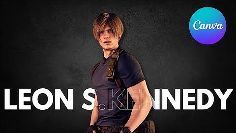 How to Create Outline Text Effect in Canva | Leon S.Kennedy  | Resident Evil