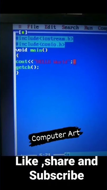 1st code of C++ on turbo C software 👍👌👍Can u try..??? write the output ...