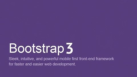Basic Twitter Bootstrap 3 | Class-1