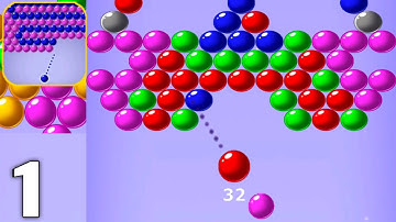 Bubble Classic : Shooter Pop - Gameplay Walkthrough Part 1 All Levels 1-15 (Android & iOS)
